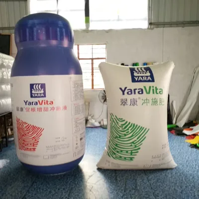Custom Bespoke Inflatable Cement Bag Replicas Outdoor Giant Advertising Inflatable Fertilizer Bags Models