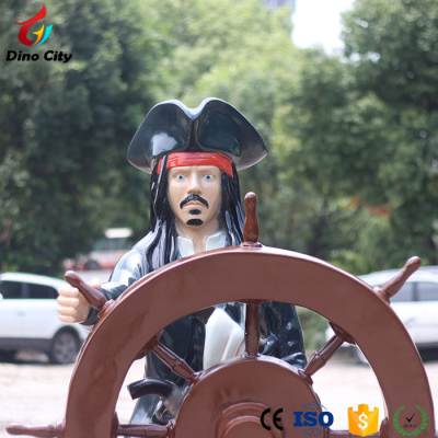 High Simulation Movie Character Life Size Sexy Lady Pirate Statue