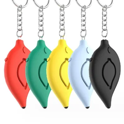 12 Colors In-Stock Personal Security Alarm Leaf 130dB Self-Defense for OEM Personal Security