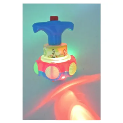 Flashing Super Top Toy, LED Peg-top With Music for Kids Toy HJ123229