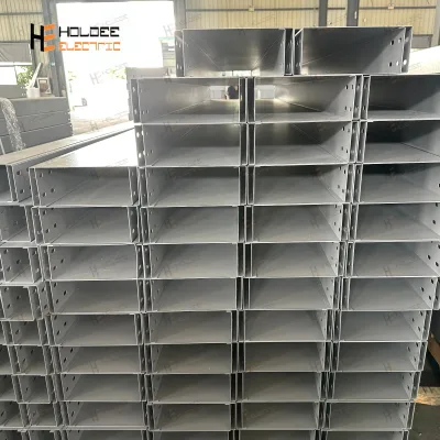 HOLDEE UL IEC 61537 Steel Surface Cable Trunking with Cover | Powder Coated / GI / HDG | 100mm X 50mm
