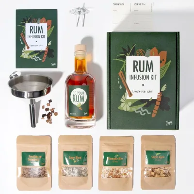 Diy Rum Cocktail Infusion Kit: Personalized Mini Cocktail Gift with Natural Botanicals