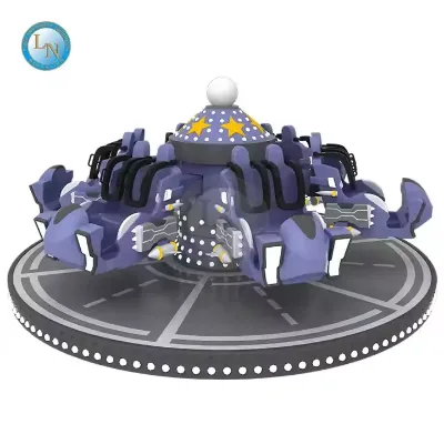 Indoor Outdoor Amusement Flying Saucer 12 Seats Rotating Ride Flying Ufo for Sale