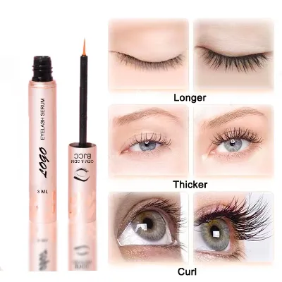 Natural Liquid Black Eyelash Conditioner Keratin Lash Conditioning Serum Manufacture in China Wimpernserum Private Label