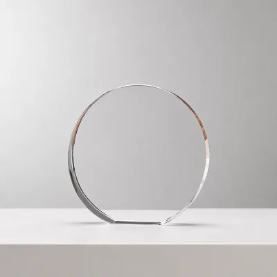 Honor of Crysal Factory Hot Sale Sublimation Crystal Blanks Clear Round Shaped 3d Engraving Blank Crystal for Engraving