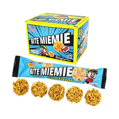 Crispy Salty Spicy Bite Miemie Instant Noodles Snack Ball Bag