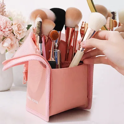 Makeup Brush Holder Brush Storage Bag Waterproof Cosmetic Washing Bag Makeup Tool Kit Handbag Travel Storage Bags Box