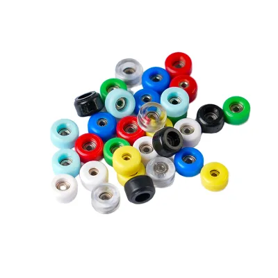 Wholesale Professional Maple Double Rocker 7.5*4.5mm Lightweight POM CNC Skateboard Training Custom Fingerboard Wheels Bearing