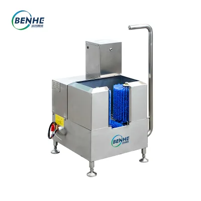 Boot washing station for food processing