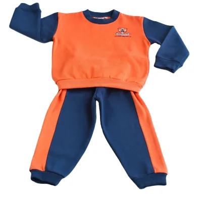 Factory Wholesale Custom Little Kids Thick Fleece Jogging Suits School Uniforms Children Unisex Kids 2 Piece Sweatsuits