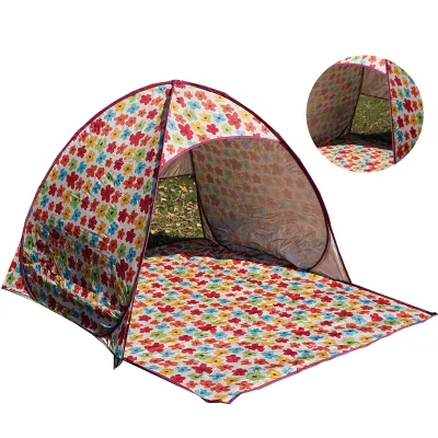 Customized Beach Tent with Vestibule Portable Mosquito Protected Net Tent Bench Shelter Pop up Infant Sand Tent With B3 Mesh