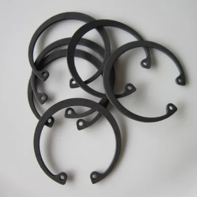 5001-077 65Mn Steel Bow Circlip (5001) Black Finish ASME Standard 46-54HRC OD21.82mm ID 1.07mm Thickness