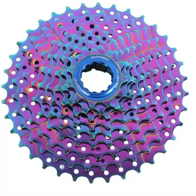 MTB Bicycle Cassette 9s 11-36T Freewheel Cassette 9speed rainbow Color Cassette with Cheap Price