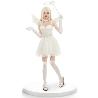 2025 new styles New Halloween Costume White Elf Angel Costume Cosplay Magic Flower Fairy Elf Stage Costume