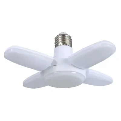 Fan Shape LED Bulb E27 LED Lamp Foldable 220V 110V 40 LEDs Light Bulbs for Home Ceiling Lamp Warehouse Garage Night Light Warm