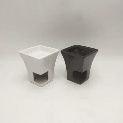 Square Ceramic Oil Burner Melter for Aromatic Use for Incense Incense Holders & Aromatherapy Diffuser