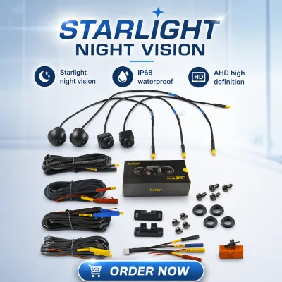 RoadNavi C-1000G 360 Degree Panoramic Car 1080P HD Night Vision Camera ADAS Blind Spot Assistance AHD Sensor 9.0/7.0inch 1 Year