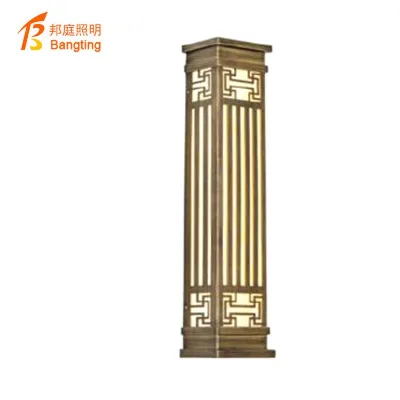 Popular Garden Lawn Post Lights Door Pillar Solar Bollard Lamp Decorative Patio Pathway Landscape Lighting