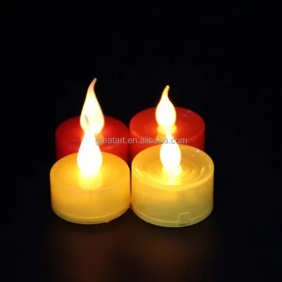 Fire Resistant Flickering Candle Battery Operated Simulated Flame Continuous 10-25 Days Burning for Buddhist Altar Worship