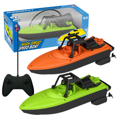 Hot and cheap 4 Channel remote control boat with light rc speedboat for kids toys