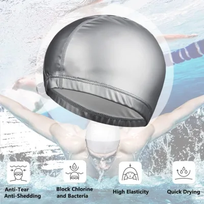 Low Shipping Cost Reversible Personalised Cloth Swimming Cap Pu Hat Customised