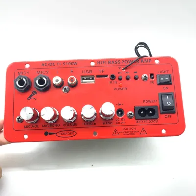 100W Home BT Computer Car Speaker Subwoofer DIY Amplifier Circuit Board Mono Motherboard Car Amplifier Board 12V 24V