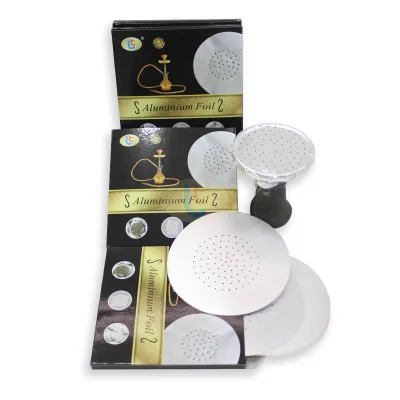 High-Temperature Resistance Disposable Shisha  Foil  120mm Round Pre-Punched Hookah Foil Holes for Daily Shisha Wrapping