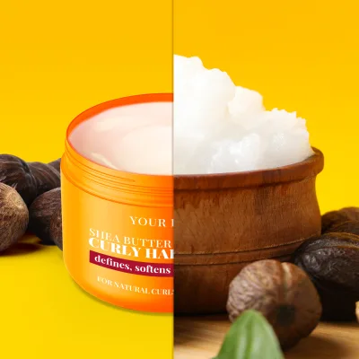Parabens Free Hair Butter Cream Coconut Milk Private Label Hair Butter