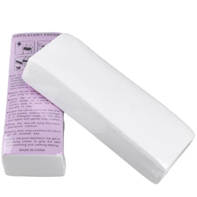 Disposable Non-Woven Fabric Wax Strips 7*20cm White Scent 50pcs/Bag Silk Screen Printed Hot Sale Hair Removal Beauty Product