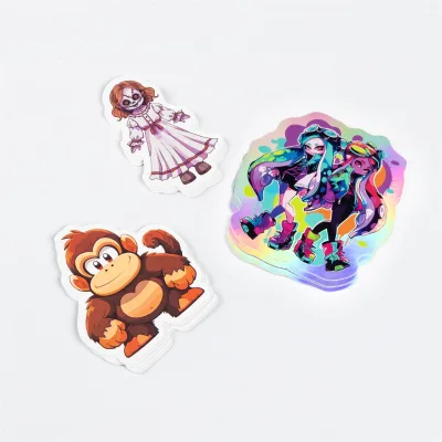 Custom Die Cut Vinyl Logo Stickers Self Adhesive Waterproof Pvc Logo Stickers