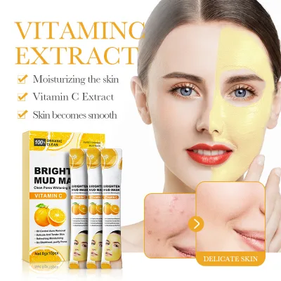 Hot sale promotion high-quality moisturizing deep cleaning Vitamin c Brightening Mud Mask Deep Cleansing Mask Brightening Mask