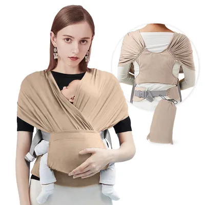 New USA Europe Promotional Hot Selling Natural Organic Cotton Baby Sling Carrier Wrap