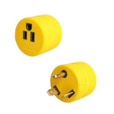 Power Adapter Heavy Duty RV Plug 30A Male to 15A Famale  RV Electrical Power Converter ETL Listed