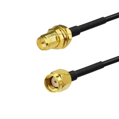 Factory supply reverse polarity SMA Plug to Reverse SMA Female Jack Socket WiFi Antenna Extension Cable RG174 Coaxial Assembly