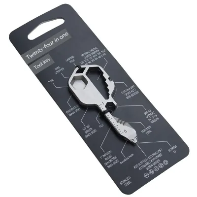 Camping Hiking 24 in 1 Multifunctional Tool Key Combination Tool Outdoor Tools Multifunctional EDC Key