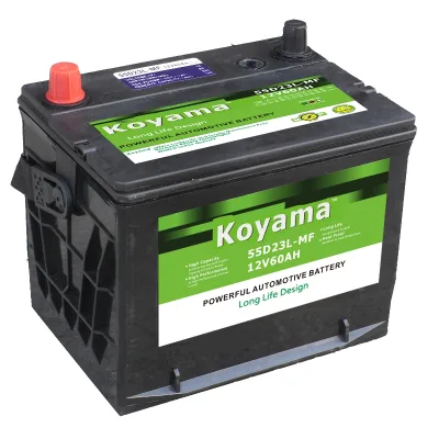 Best selling Bolivia 55D23L-12V60Ah MF auto car batteries