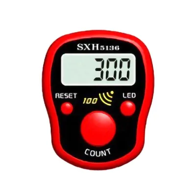 High Quality Digital Tasbeeh Counter LED Finger Counter Hand Tally Counter with Beep 100 Sound Reminder for Muslim Prayer