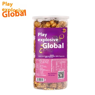 Barreled Popcorn Cream Caramel-Flavored Milk Tea Halal Certified Sweet Grain Snacks for Shop Canteen Supermarket Instant Popcorn