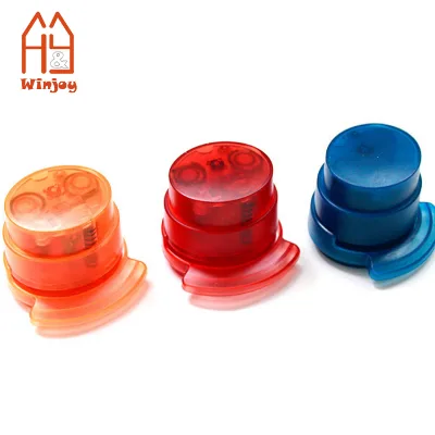 Transparent Office Stationery Promotion Round Staple-free Plastic Paper Stapler