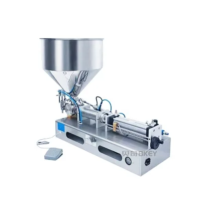 Small Scale Horizontal Piston Filling Equipment Salad Sauce Filling Machine Sesame Paste Filling Machine