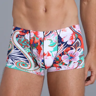 Chinese Star Product Fashion Printing Design Custom Mens Sexy Underwear for Sleeping