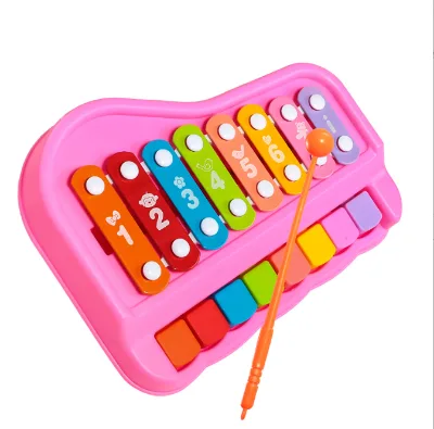 Unisex Two-in-One Xylophone and Saxophone Musical Instrument Educational Toys for 2-4 Years Old Toddlers