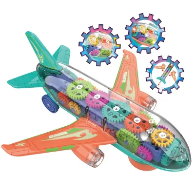 Custom Electric Gear Airplane With LED Light and Music Plane Toys for Children OEM/ODM