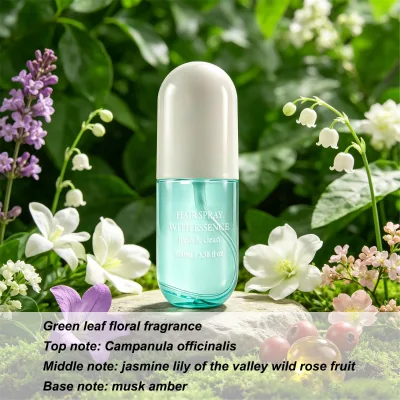Alcohol Free Hair Fragrance Mist Daily Nourishing Spray Fresh Floral Scent for Women Office Travel Hair Care No Sticky Residue