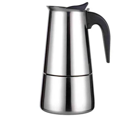 Hot Selling Stainless Steel Stove Top Espresso Coffee Maker Stainless Steel 6 Cup Moka Pot Espresso Coffee Maker