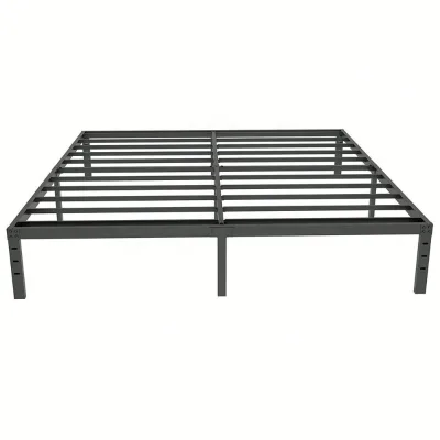 WEKIS Metal Hostel Beds Black Square Tube Modern Minimalist Iron Bed Frames
