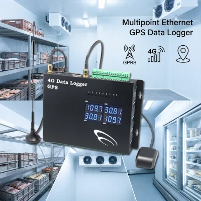 Room Temperature 4G Network Data Transmitter Gps Data Logger Temperature Gps tracker