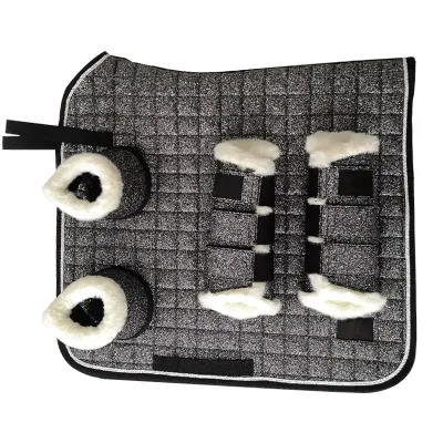 Wholesale Horse Equipment Supplier Custom Design Equestrian Gleit Saddle Pad Set All Purpose Saddle Pads
