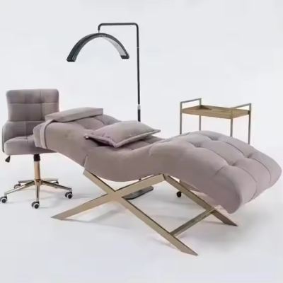 Luxury Comfortable Modern Style Salon Furniture Eyelash Table and Facial Services Massages Bed for Beauty Spa and Workshop