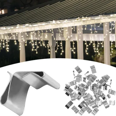 Drainage groove Hooks Christmas Light String Hooks Bulk Super Large Drainage Rack Hooks Set Christmas Lights